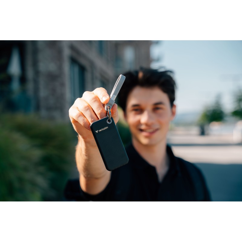 Buy Verbatim SSD Portable Pocket Keyring - 3.2 Gen2 - 1TB - Black - Grey in Cyprus, Nicosia, Limassol, Larnaka, Pafos
