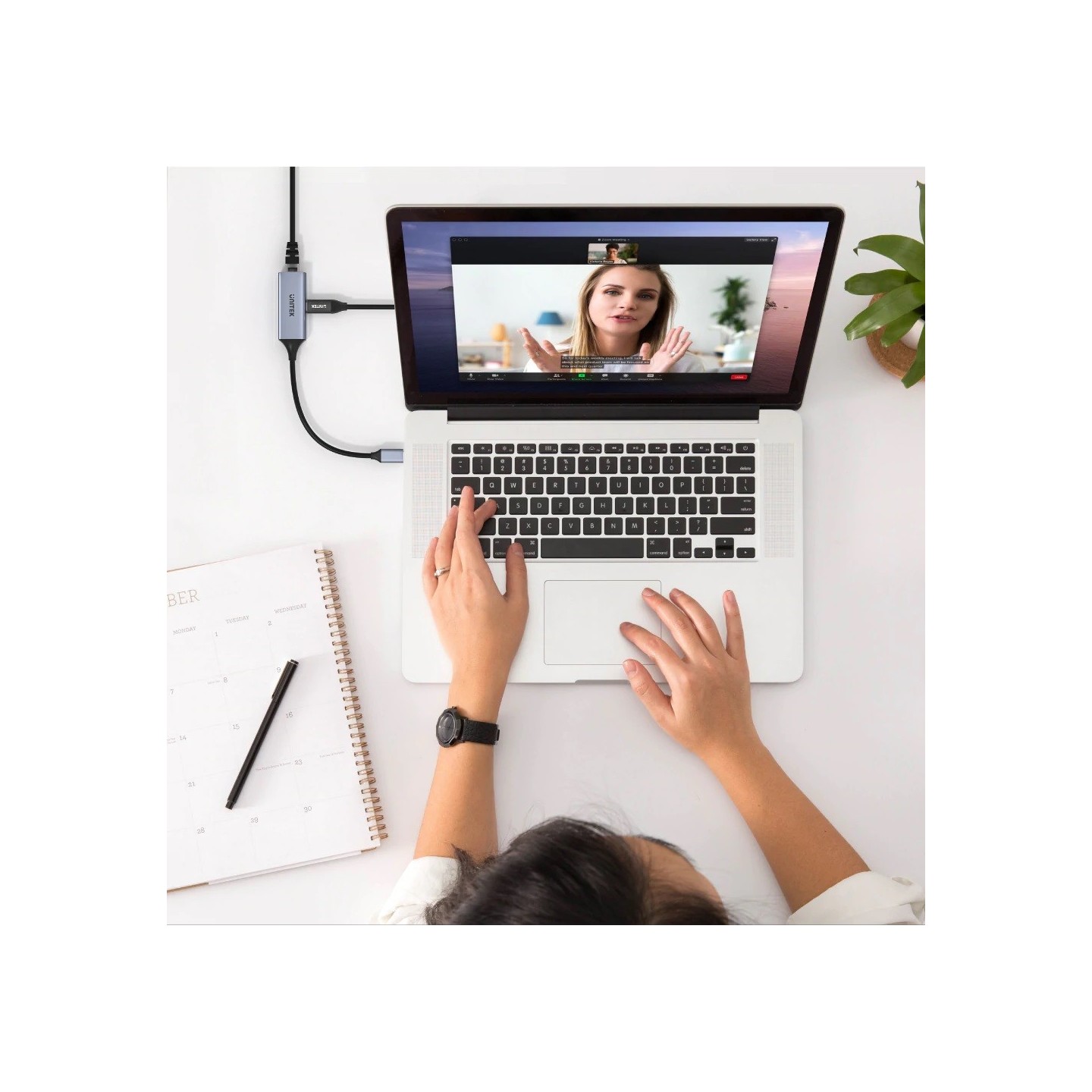 Unitek USB-C to Gigabit LAN and PD100W Port - U1323A - USB-C to Gigabit LAN and PD100W Port — Buy in Cyprus with Fast Delivery