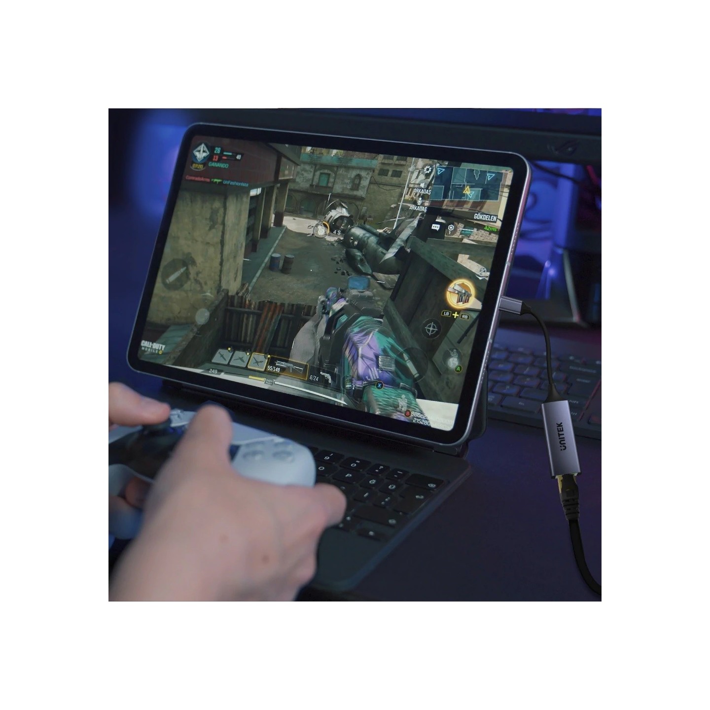 Unitek USB-C to Gigabit LAN and PD100W Port - U1323A - USB-C to Gigabit LAN and PD100W Port — Buy in Cyprus with Fast Delivery