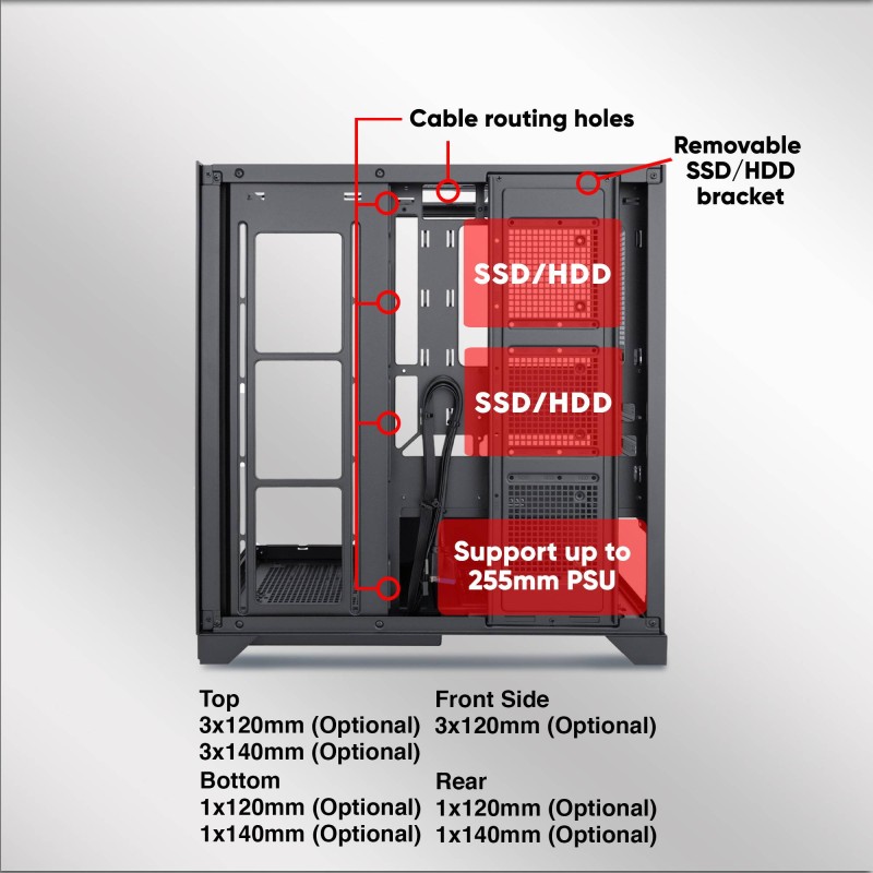 Buy Armaggeddon Aquaron Xtreme - EATX Gaming Case Black in Cyprus, Nicosia, Limassol, Larnaka, Pafos
