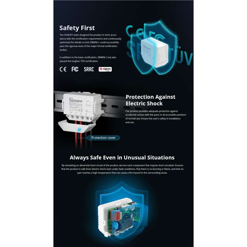 Buy Sonoff Zigbee 3.0 Smart Switch - ZBMINI-L - Zigbee 3.0 in Cyprus, Nicosia, Limassol, Larnaka, Pafos