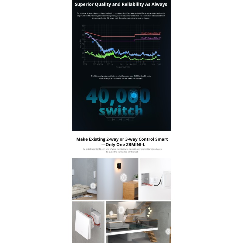 Buy Sonoff Zigbee 3.0 Smart Switch - ZBMINI-L - Zigbee 3.0 in Cyprus, Nicosia, Limassol, Larnaka, Pafos