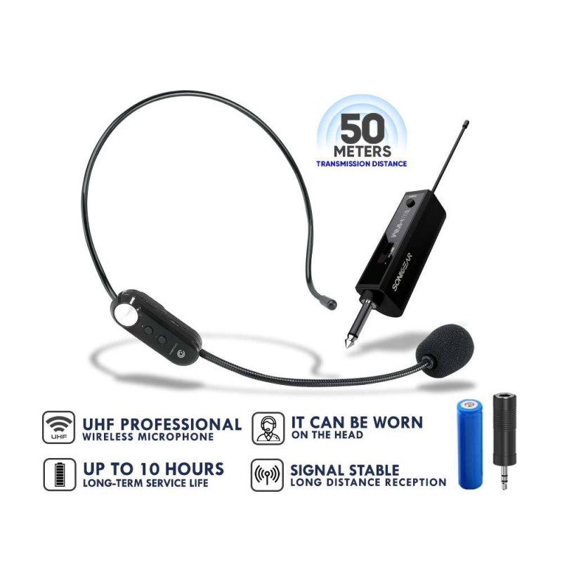 Buy SonicGear Headset - WMH 100 UL - Wireless Headset Microphone in Cyprus, Nicosia, Limassol, Larnaka, Pafos