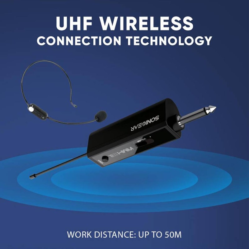 Buy SonicGear Headset - WMH 100 UL - Wireless Headset Microphone in Cyprus, Nicosia, Limassol, Larnaka, Pafos