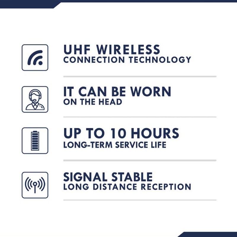 Buy SonicGear Headset - WMH 100 UL - Wireless Headset Microphone in Cyprus, Nicosia, Limassol, Larnaka, Pafos