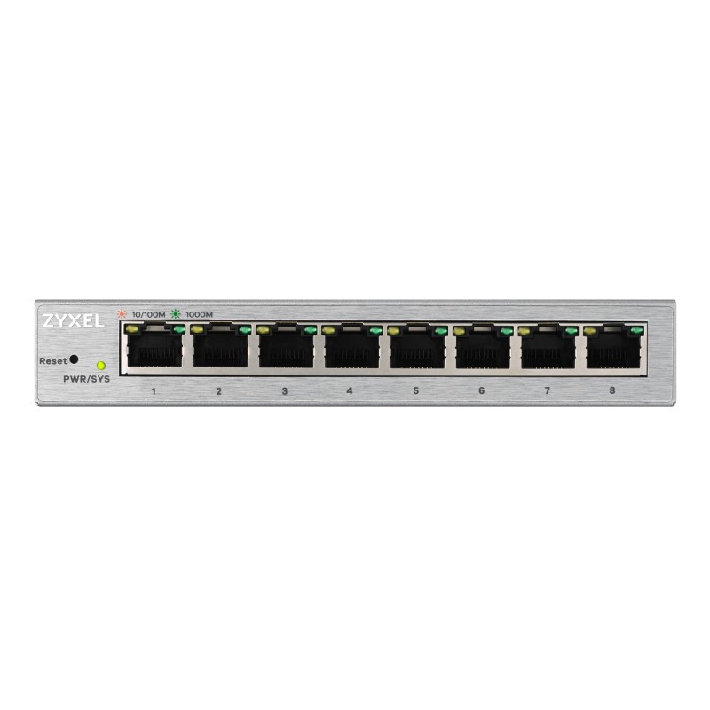 Buy Zyxel Switch - GS1200-8 - Gigabit Ethernet Managed 8-Port Metal UK Plug in Cyprus, Nicosia, Limassol, Larnaka, Pafos