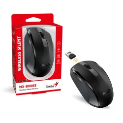 Genius NX-8008S Wireless Silent Mouse - 1200 DPI Black (Boxed) — Buy in Cyprus with Fast Delivery