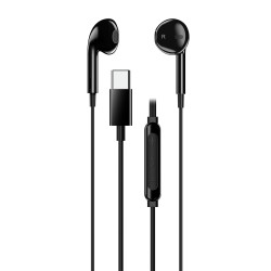 Buy Genius Mobile Headset In-Ear USB-C Inline Control - HS-M365 - Black in Cyprus, Nicosia, Limassol, Larnaka, Pafos