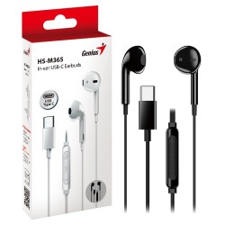 Buy Genius Mobile Headset In-Ear USB-C Inline Control - HS-M365 - Black in Cyprus, Nicosia, Limassol, Larnaka, Pafos