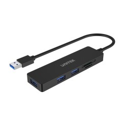 Unitek H1108A USB 3.1 Gen1 3-Port Hub + SD/microSD Reader — Armenius Store Cyprus