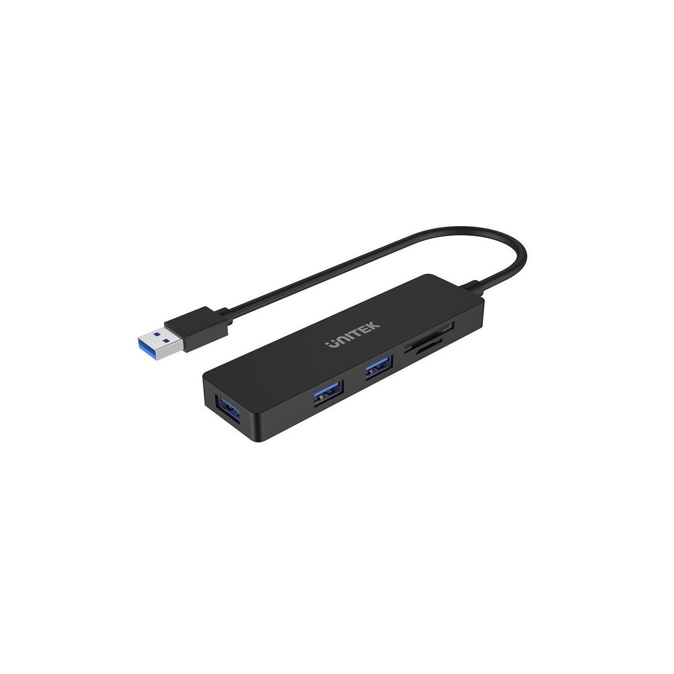 Unitek H1108A USB 3.1 3-Port Hub with Card Reader – 5Gbps SD/microSD Reader | Armenius Store