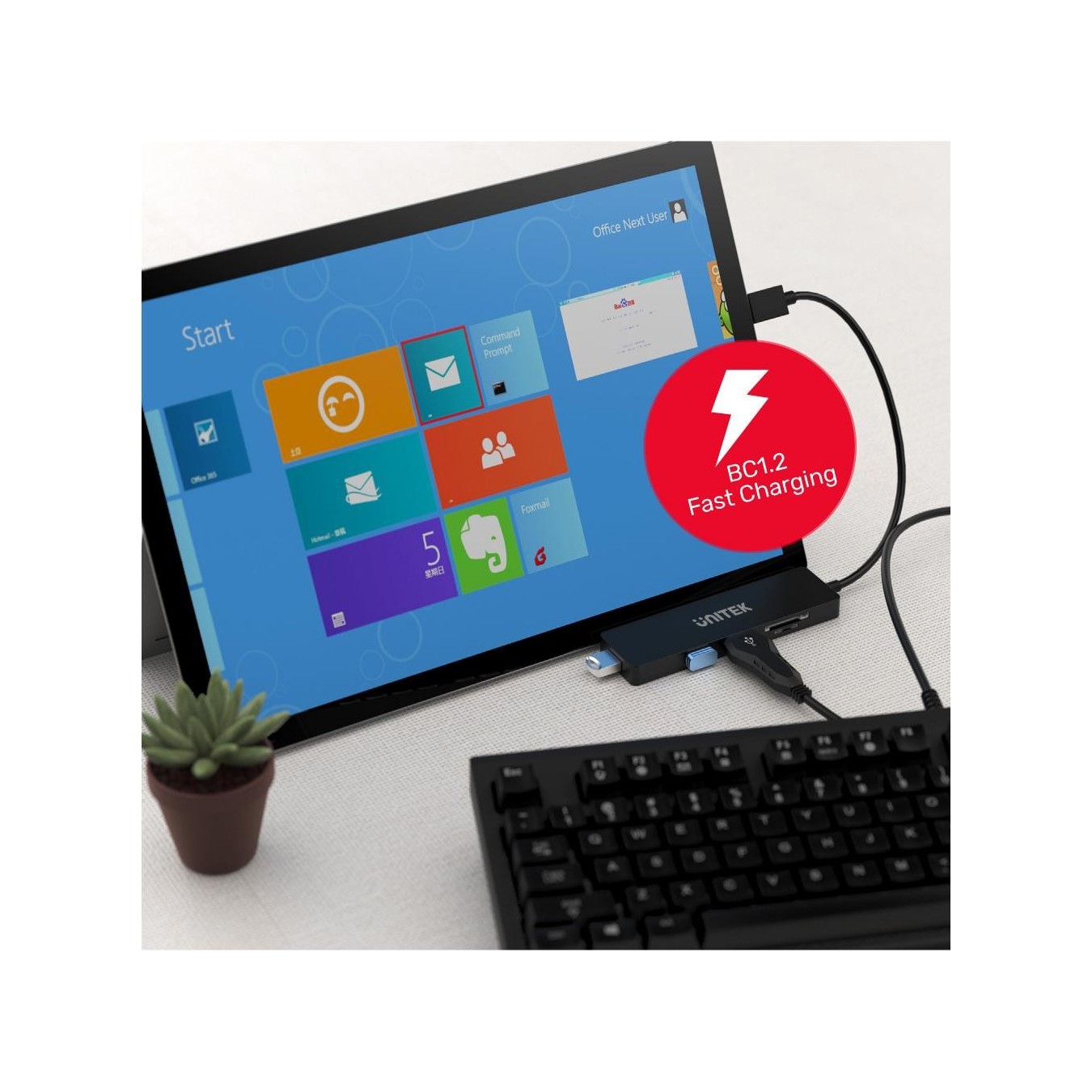 Unitek H1108A USB 3.1 3-Port Hub with Card Reader – 5Gbps SD/microSD Reader | Armenius Store