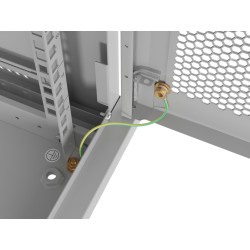 Buy Lanberg Wall Rack 19'' with Perforated Door - 6U 45cm Grey FLAT PACKED in Cyprus, Nicosia, Limassol, Larnaka, Pafos