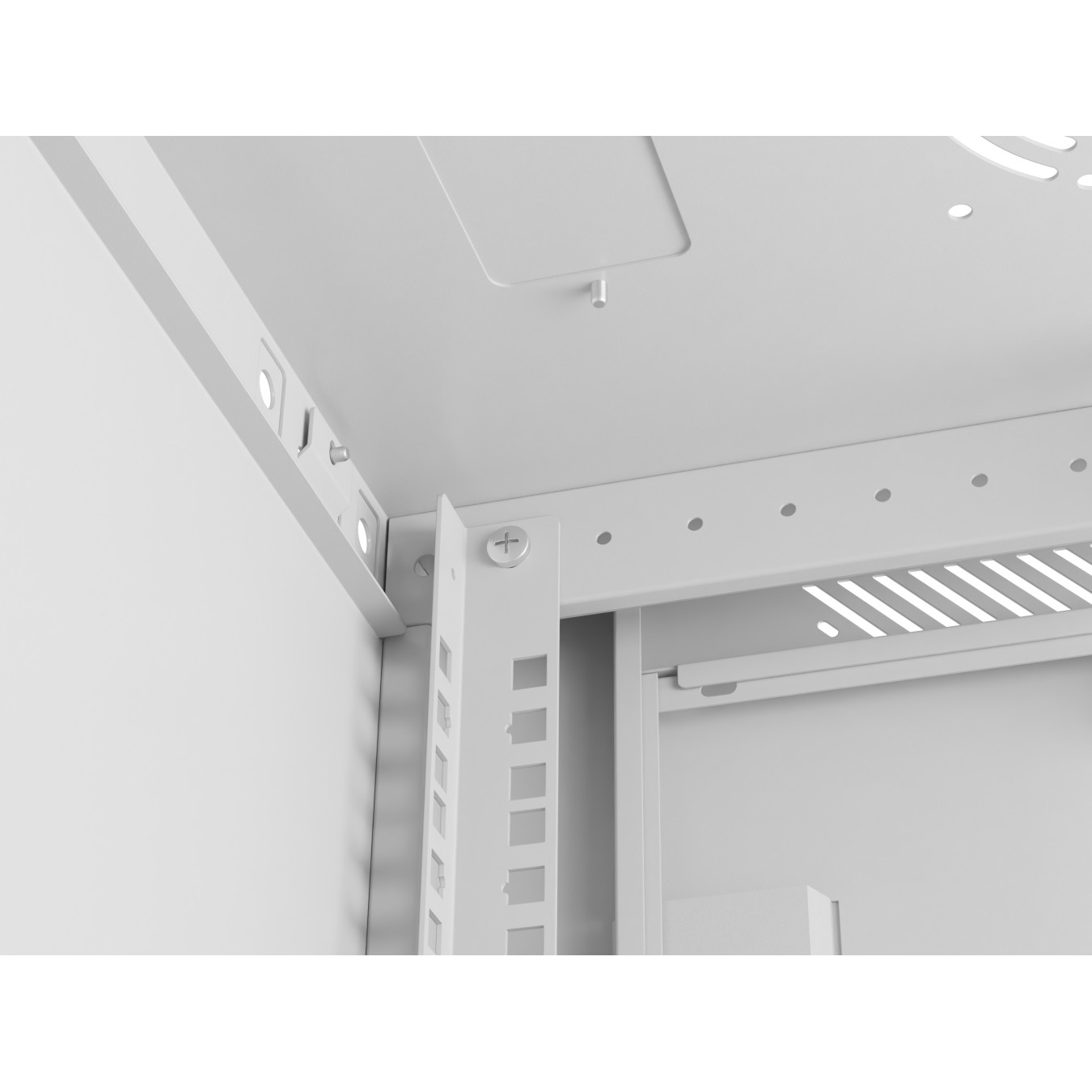 Lanberg Wall Rack 19'' with Perforated Door - 6U 45cm Grey FLAT PACKED — Buy in Cyprus with Fast Delivery