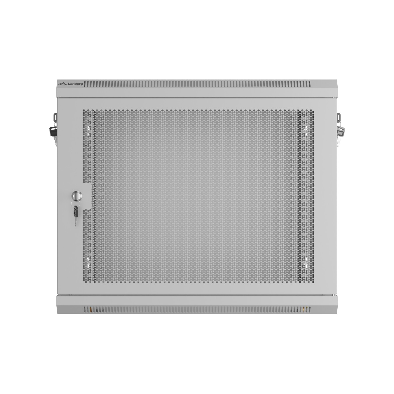 Lanberg Wall Rack 19'' with Perforated Door - 6U 45cm Grey FLAT PACKED — Buy in Cyprus with Fast Delivery