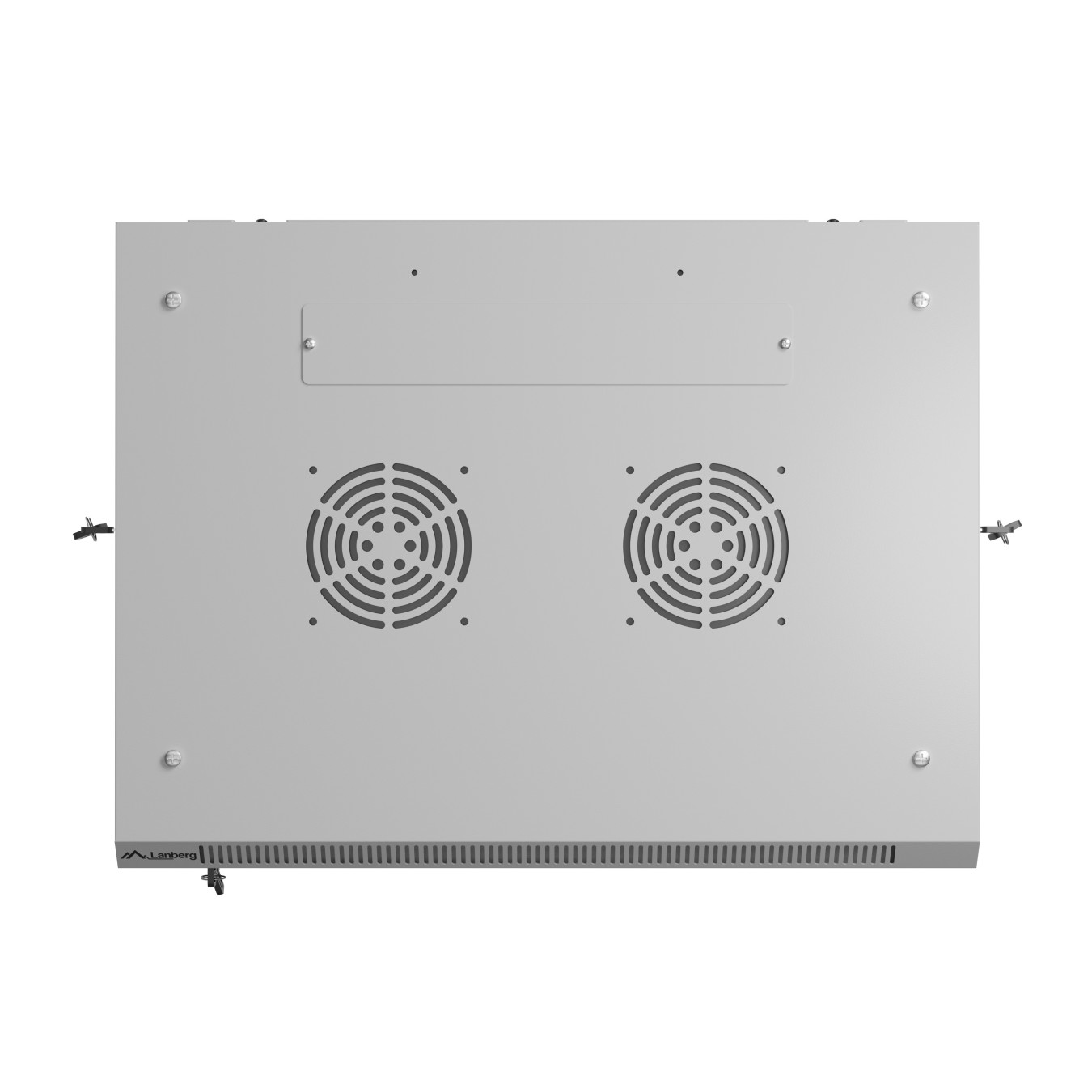 Lanberg Wall Rack 19'' with Perforated Door - 6U 45cm Grey FLAT PACKED — Buy in Cyprus with Fast Delivery