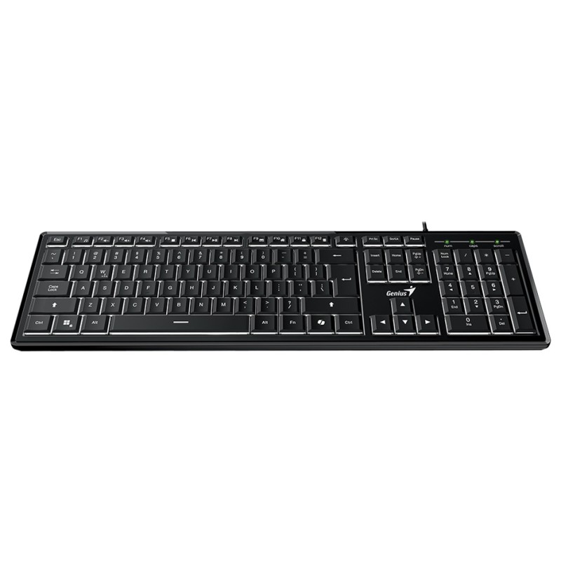 Genius SlimStar 820 Wired Illuminated AI Keyboard English (Boxed) — Buy in Cyprus with Fast Delivery