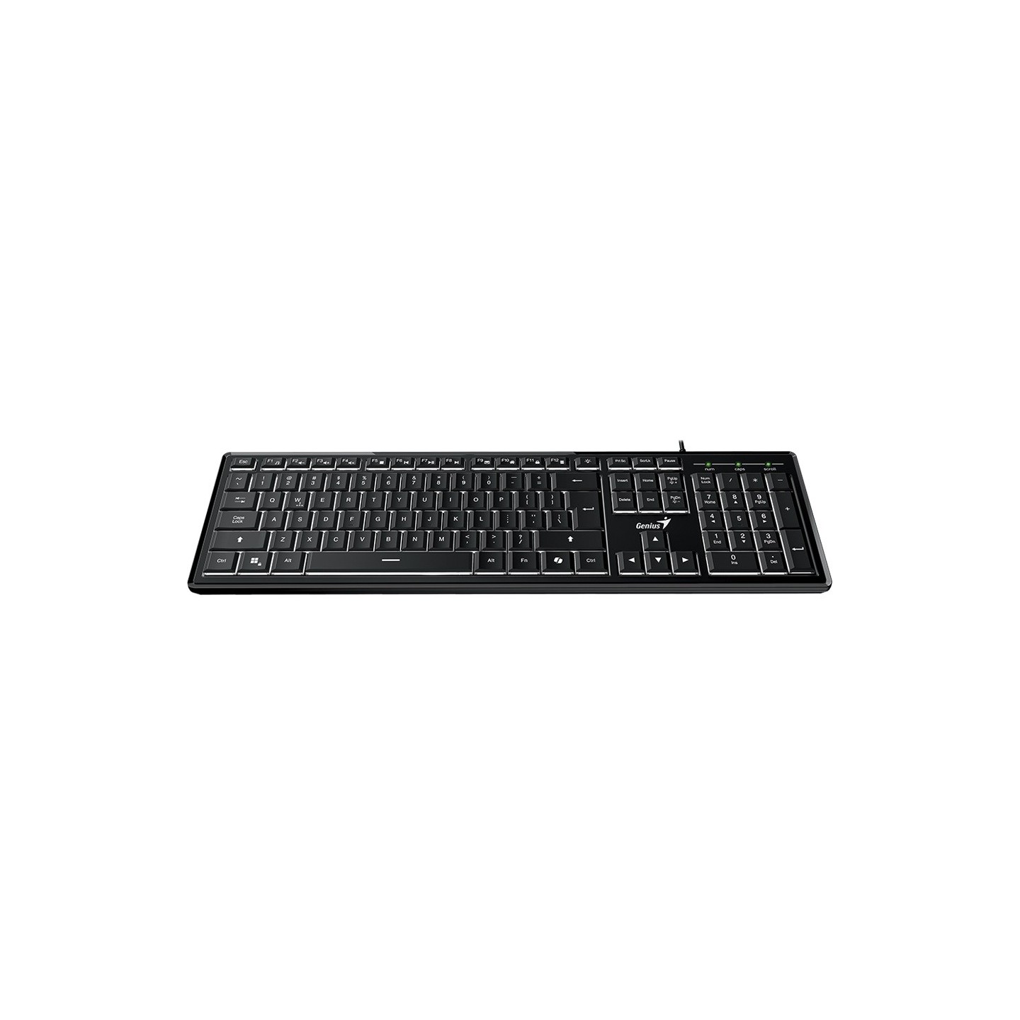 Genius SlimStar 820 Wired Illuminated AI Keyboard English (Boxed) — Buy in Cyprus with Fast Delivery