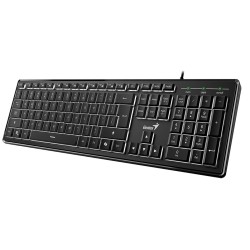 Buy Genius Keyboard - SlimStar 820 - Wired Illuminated AI Keyboard English in Cyprus, Nicosia, Limassol, Larnaka, Pafos