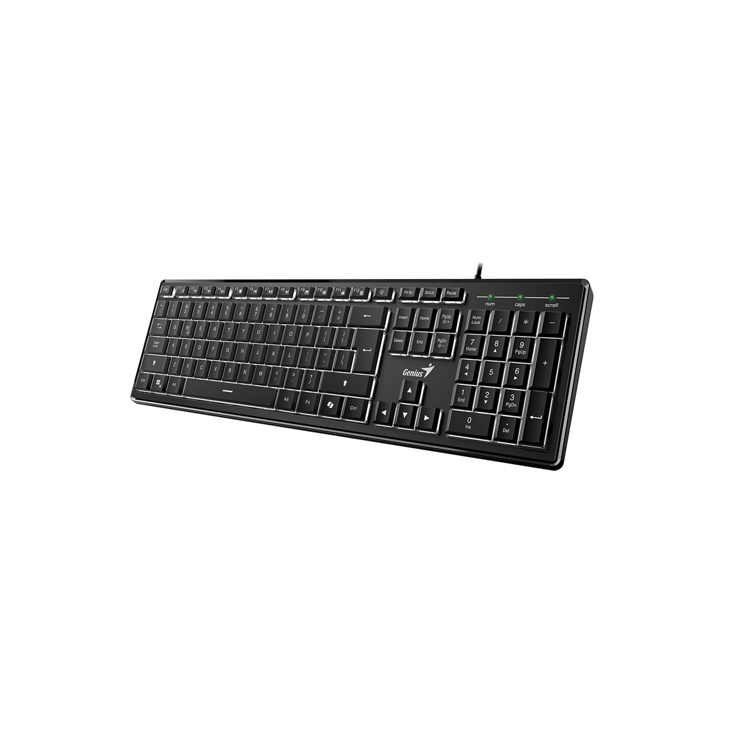 Genius SlimStar 820 Wired Illuminated AI Keyboard English (Boxed) — Buy in Cyprus with Fast Delivery