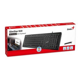 Genius SlimStar 820 Wired Illuminated AI Keyboard English (Boxed) — Buy in Cyprus with Fast Delivery