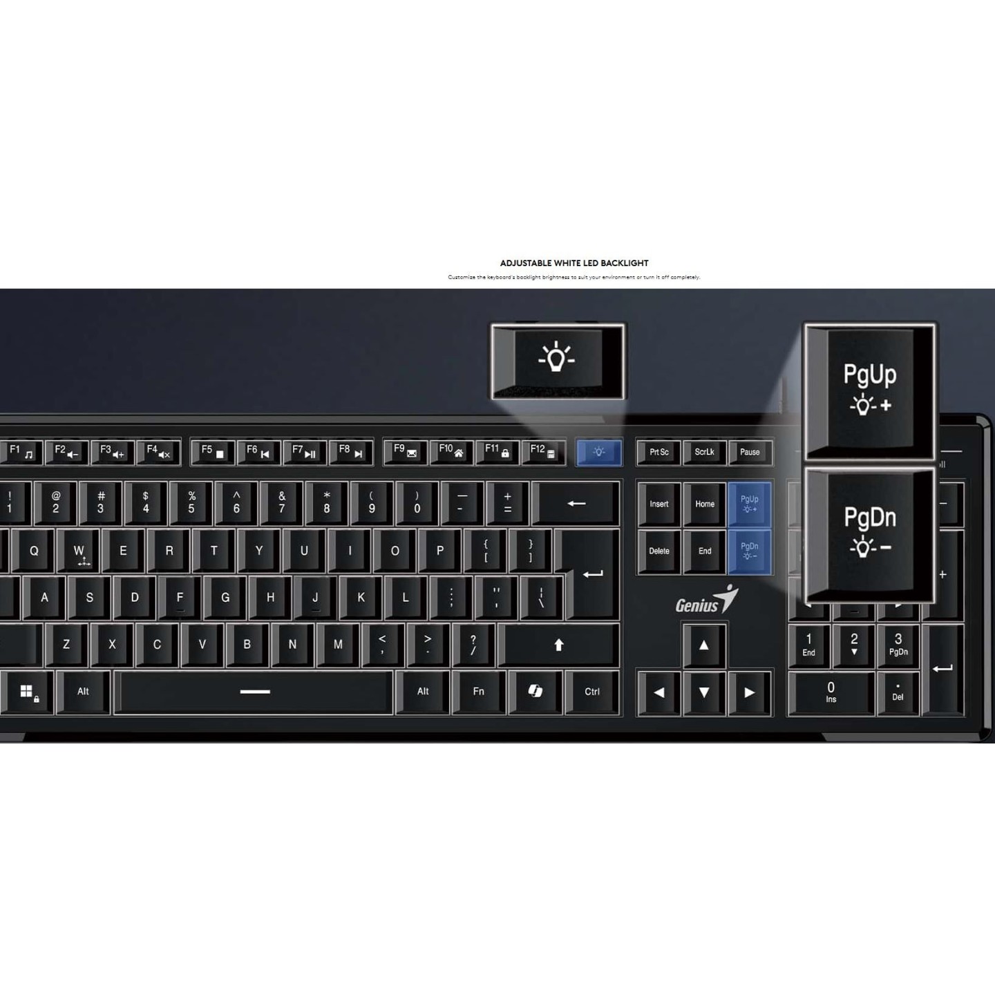 Genius SlimStar 820 Wired Illuminated AI Keyboard English (Boxed) — Buy in Cyprus with Fast Delivery