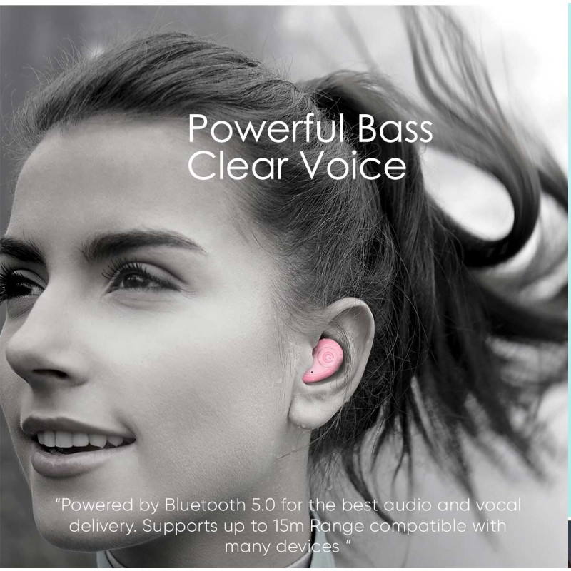 Buy SonicGear EARPUMP Earphones - COMFY1 - TWS IPX5 Pink in Cyprus, Nicosia, Limassol, Larnaka, Pafos