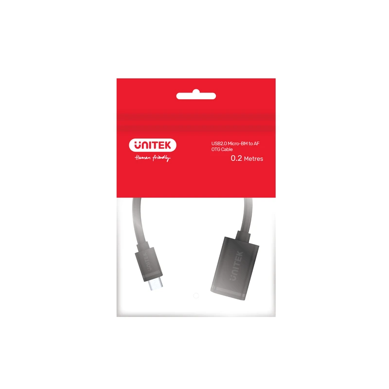 Buy Unitek Micro-USB Male to USB-A Female OTG 20cm - Y-C438GBK - Micro-USB Male ... in Cyprus, Nicosia, Limassol, Larnaka, Pafos