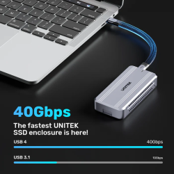 Buy Unitek USB-C NVME PCIe Enclosure - S1242A - USB 4.0 40Gbps w Cooling Fan in Cyprus, Nicosia, Limassol, Larnaka, Pafos