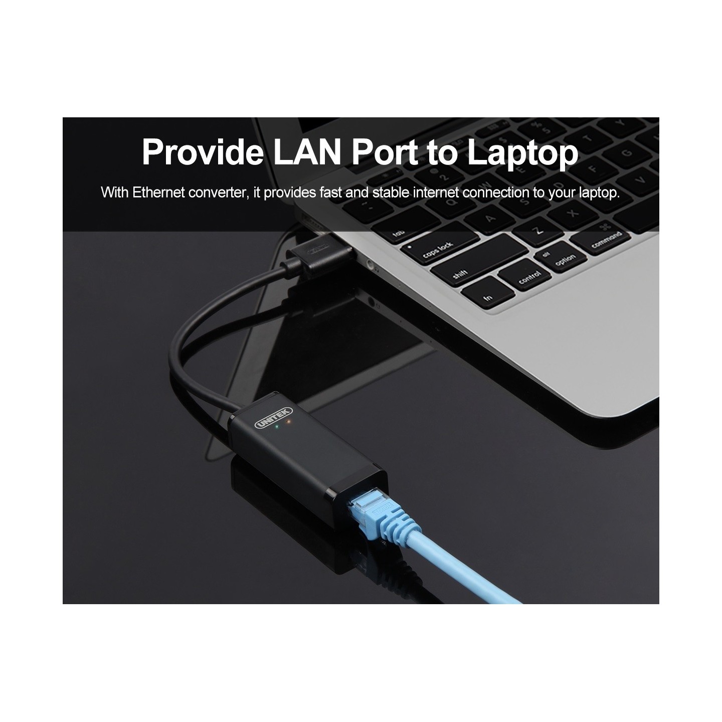 Unitek USB2.0 Fast Ethernet Converter - Y-1468 - USB2.0 Fast Ethernet Converter — Buy in Cyprus with Fast Delivery