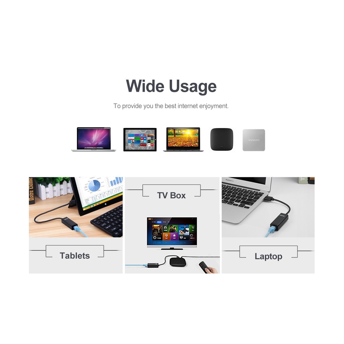 Unitek USB2.0 Fast Ethernet Converter - Y-1468 - USB2.0 Fast Ethernet Converter — Buy in Cyprus with Fast Delivery