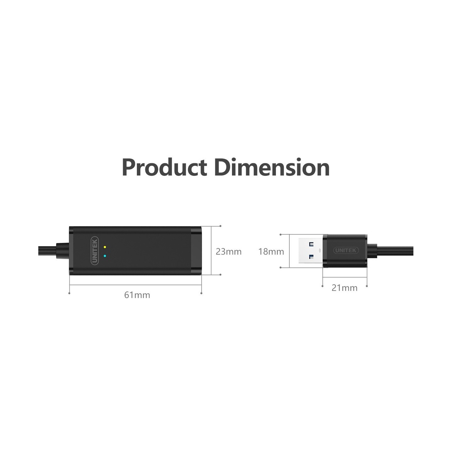 Unitek USB2.0 Fast Ethernet Converter - Y-1468 - USB2.0 Fast Ethernet Converter — Buy in Cyprus with Fast Delivery