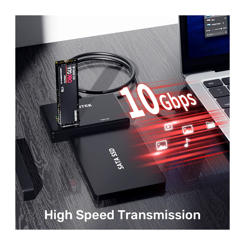 Buy Unitek USB-C to SATA m2 SSD Converter - S1232A - UK in Cyprus, Nicosia, Limassol, Larnaka, Pafos