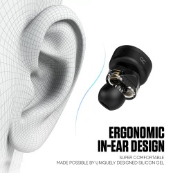 Buy SonicGear HYPERBASS Earphones - TWS 7 - Dual Driver, Sweatproof, Black in Cyprus, Nicosia, Limassol, Larnaka, Pafos