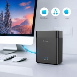 Buy Orico HDE USB3.0 2Bay 3.5'' HDD Enclosure - DS200U3 - Orico HDE USB3.0 2Bay ... in Cyprus, Nicosia, Limassol, Larnaka, Pafos