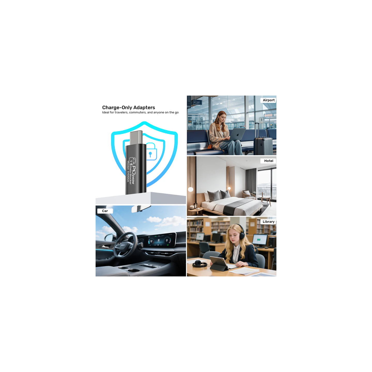 Unitek USB-C Data Blocker - A1055A - 48V5A (2 pack) — Buy in Cyprus with Fast Delivery