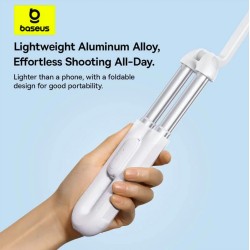 Buy Baseus TechShot Series Aluminium Selfie Stick - Extendable up to 61cm - White in Cyprus, Nicosia, Limassol, Larnaka, Pafos
