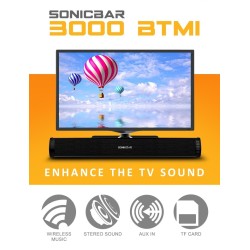 Buy SonicGear Soundbar for TV PC - SONICBAR 3000 - 40W RMS Bluetooth, SD Card & FM in Cyprus, Nicosia, Limassol, Larnaka, Pafos
