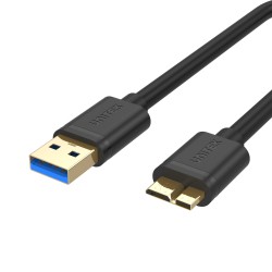 Unitek USB-A 3.0 to Micro-B Cable - 0.3m, for external HDD — Buy in Cyprus with Fast Delivery