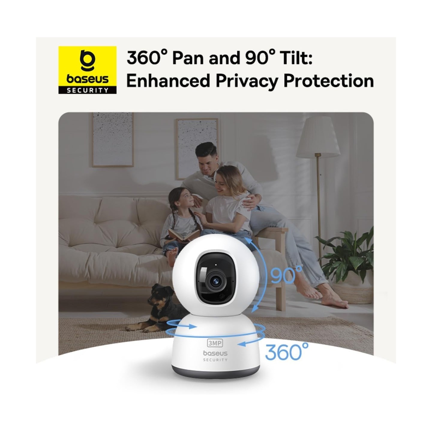 Baseus Security - P1 Lite - Indoor Camera 2K White EU — Buy in Cyprus with Fast Delivery