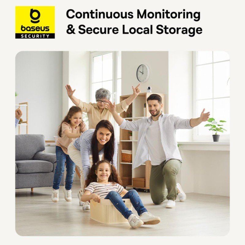 Buy Baseus Security - P1 Lite - Indoor Camera 2K White EU in Cyprus, Nicosia, Limassol, Larnaka, Pafos