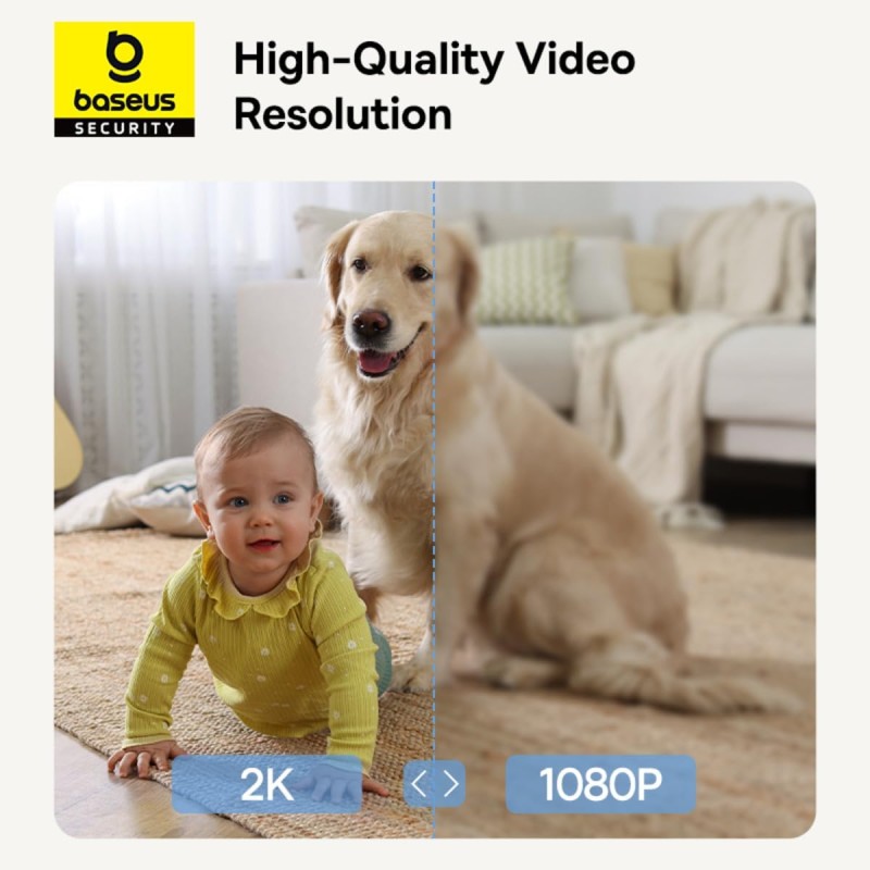 Buy Baseus Security - P1 Lite - Indoor Camera 2K White EU in Cyprus, Nicosia, Limassol, Larnaka, Pafos