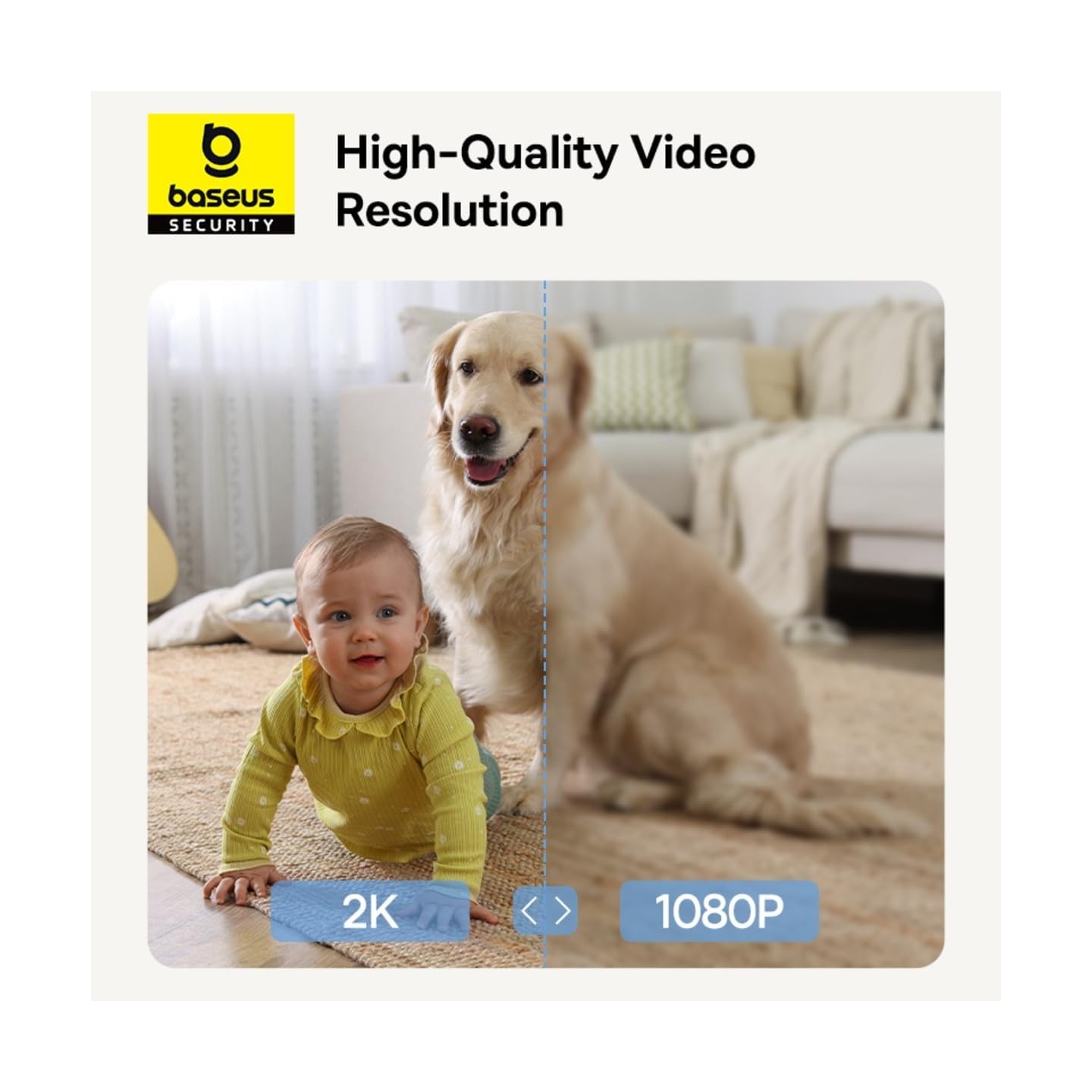 Baseus Security - P1 Lite - Indoor Camera 2K White EU — Buy in Cyprus with Fast Delivery