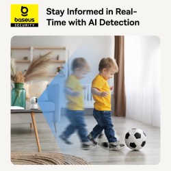 Buy Baseus Security - P1 Lite - Indoor Camera 2K White EU in Cyprus, Nicosia, Limassol, Larnaka, Pafos