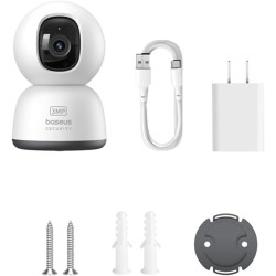 Buy Baseus Security - P1 Lite - Indoor Camera 2K White EU in Cyprus, Nicosia, Limassol, Larnaka, Pafos