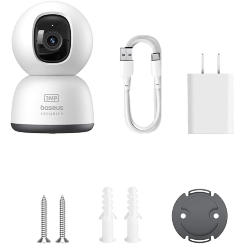 Buy Baseus Security - P1 Lite - Indoor Camera 2K White EU in Cyprus, Nicosia, Limassol, Larnaka, Pafos