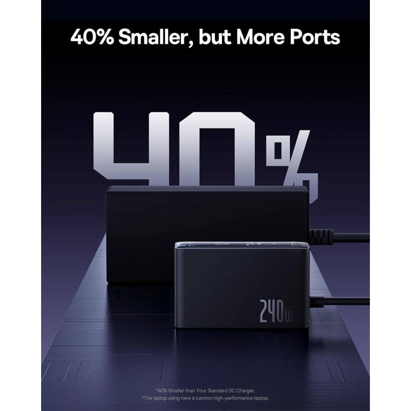 Buy Baseus Desktop Charger 240W 3C+U+DC Touch Display & App Control incl 240W Ch... in Cyprus, Nicosia, Limassol, Larnaka, Pafos