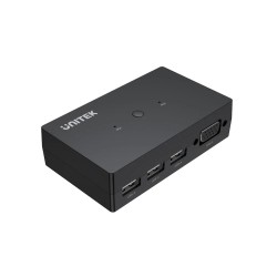 Unitek VGA KVM Switch - U-8709ABK - 2In1Out, 3-Port USB2.0 Hub — Buy in Cyprus with Fast Delivery