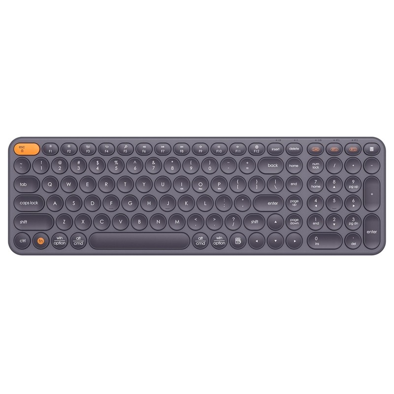 Baseus K01B Wireless Tri-Mode Keyboard Frosted Gray - 105 Keys (Boxed) — Buy in Cyprus with Fast Delivery