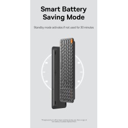 Buy Baseus Wireless Tri-Mode Keyboard Frosted Gray - K01B - Wireless Tri-Mode Ke... in Cyprus, Nicosia, Limassol, Larnaka, Pafos